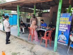 Polres Lampung Tengah Buka Gerai Vaksin Presisi Tahap, I, II dan III