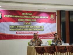 Polresta Bandar Lampung Menerima Sosialisasi Perpol Nomor 7 Tahun 2022 dari Bidkum Polda Lampung