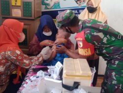 Peran Aktif Koramil Puri Dampingi Nakes PKM Gelar BIAN