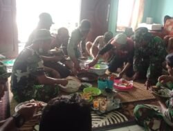 Manunggal Dengan Rakyat, Satgas TMMD Imbangan Ke-114 Makan Bareng Warga