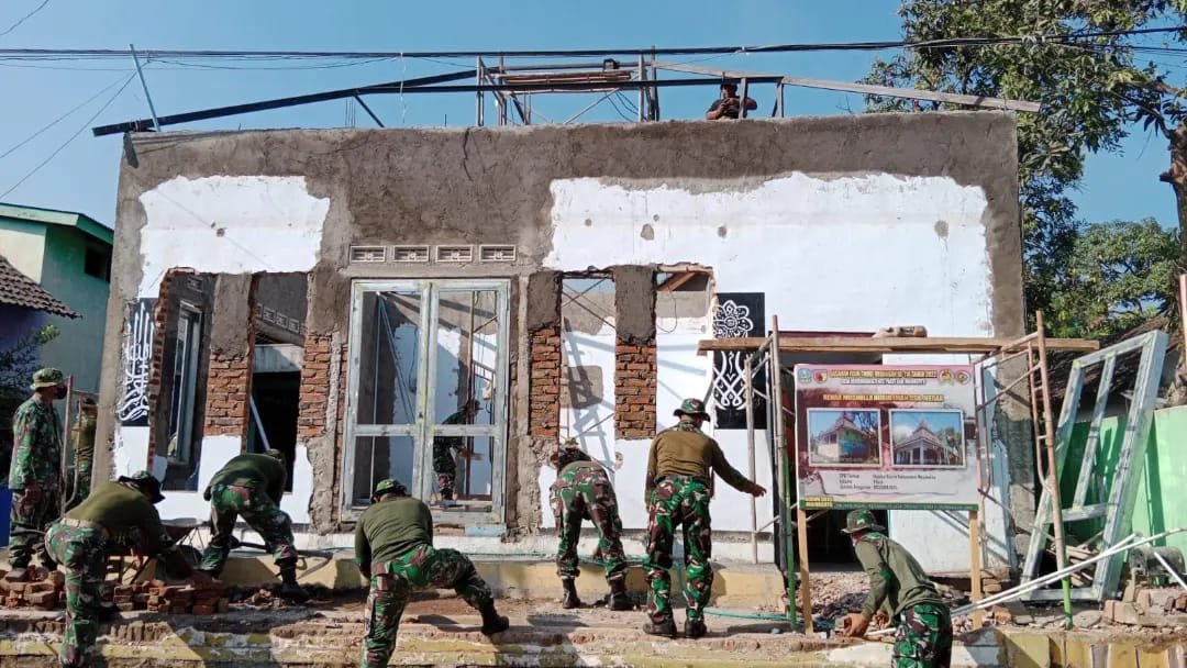 TMMD KE-114 Mojokerto Hari Kesebelas, Ini Capaian Renovasi Mushola Dusun Merak