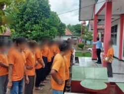 Jalin Komunikasi Baik Antara Tamping dengan Petugas, Lapas Kotaagung Adakan Apel Tamping Rutin