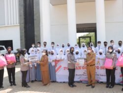 Polwan Polda Lampung Goes to School Dalam Rangka Hari Jadi ke-74 Polwan