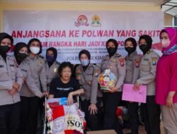 Polwan Sidoarjo Anjangsana ke Purnawirawan dan Anggota yang Sakit