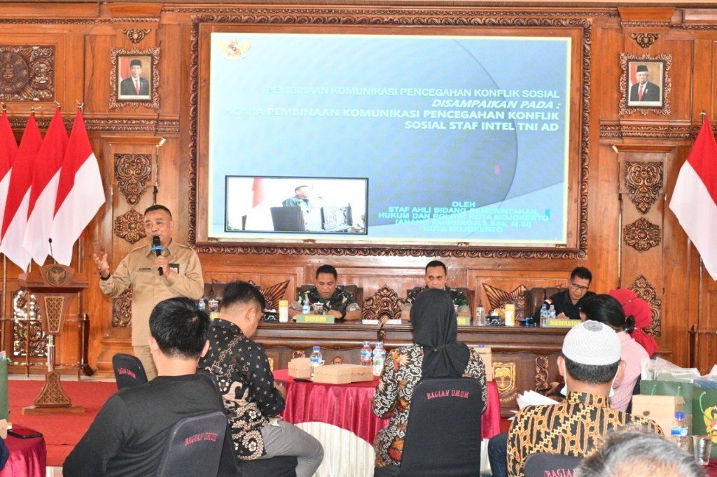 Cegah Konflik Sosial, Mabes TNI AD Gelar Binkom di Mojokerto