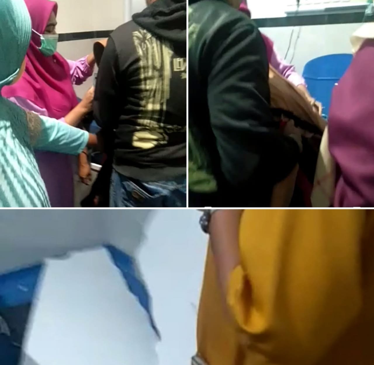 Ibu Hamil Tertimpa Runtuhan Bangunan RSUD Halsel