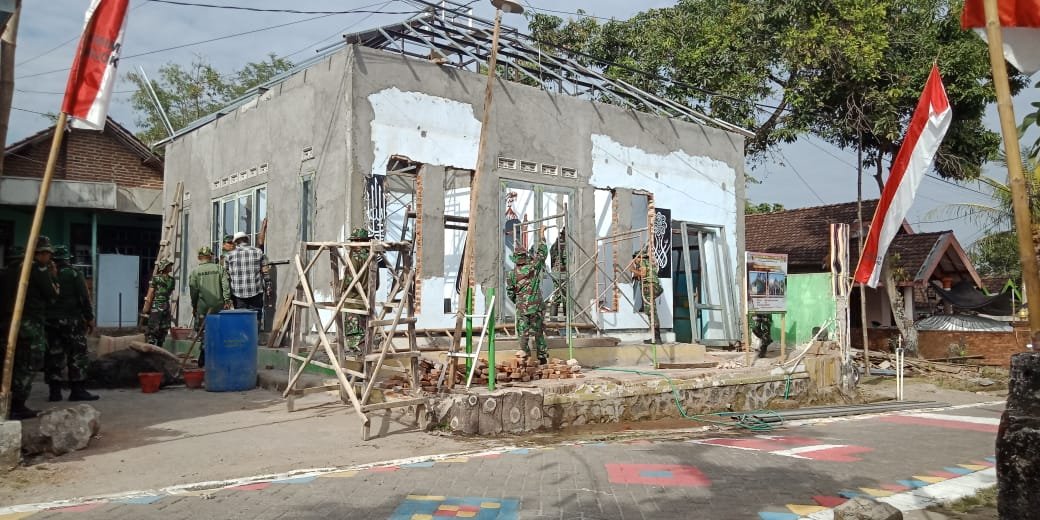 Satgas TMMD Ke-114 Mojokerto Hari Ke-16 Ini Capaian Renovasi Mushola