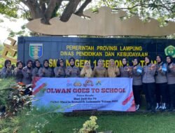 Sambut HUT Ke-74 Polwan, Polres Pesawaran Datangi SMKN 1 Gedong Tataan