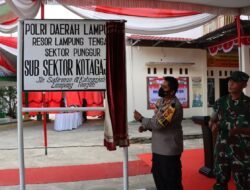 Kapolres Lampung Tengah Resmikan Mako Polsubsektor Kotagajah Polsek Punggur
