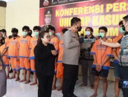 Satreskrim Polresta Sidoarjo Rilis Pengeroyokan Antar Perguruan Silat
