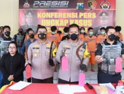 Satreskrim Polresta Sidoarjo Rilis Pengeroyokan Antar Perguruan Silat