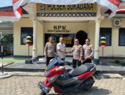 Diduga Pelaku Curanmor Tinggalkan Motor Curian di Kebun Pisang Lampung Timur