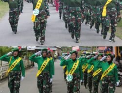 Semarak Lomba Gerak Jalan, Persit KCk Cabang 37 Kodim 1509/Labuha Luncurkan 2 Tim