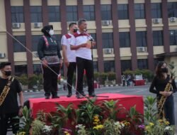 Polwan Polda Lampung Gelar Olahraga Bersama Jelang Hari Jadi Polwan ke-74