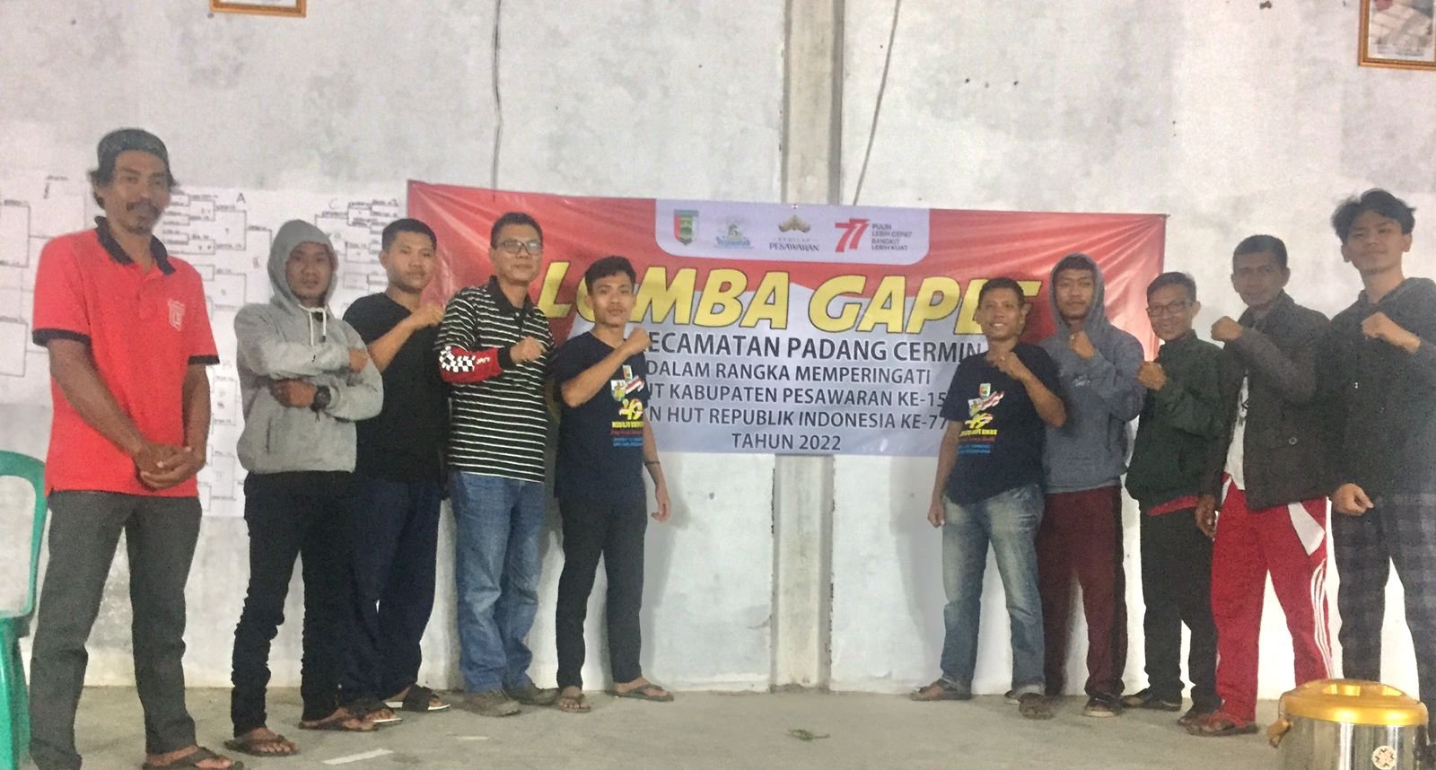 Ketua Komunitas Gaple Ceria Lampung Vicky Dzulkarnain Juara 1 Turnamen Di Padang Cermin