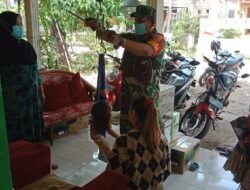 Serka Imam Purnomo Berpartisipasi Aktif Giatkan Bulan Imunisasi Anak Nasional Di Desa Bendunganjati