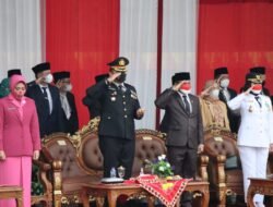 Polres Tanggamus Gelar Upacara Peringatan HUT ke 77 RI dan Ikuti Seluruh Kegiatan bersama Forkopimda