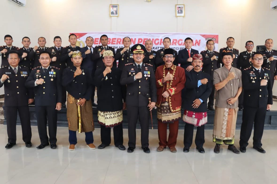 Polres Lampung Tengah Dapat Penghargaan dari Para Tokoh Masyarakat