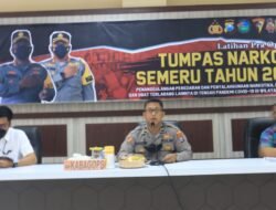 Perangi Narkoba, Polresta Sidoarjo Maksimalkan Operasi Tumpas Narkoba Semeru 2022