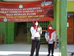 TMMD Imbangan Ke-114 Mojokerto, Gelar Senam Dan Gebyar Minum TTD Bersama