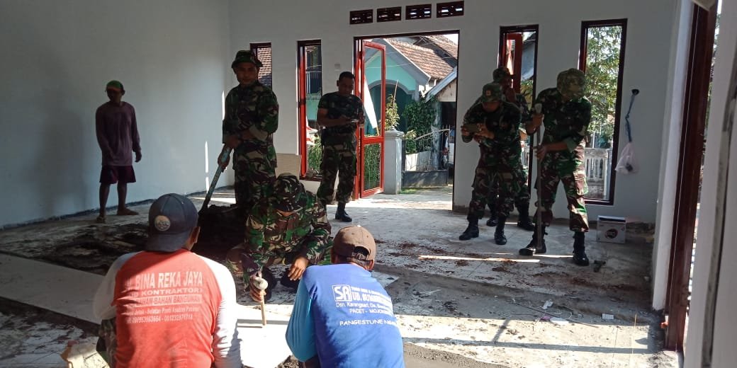 TMMD 114 Mojokerto Kurang Sepekan, Satgas Tetap Berkarya