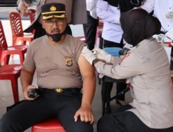 250 Personel Polresta Bandar Lampung Divaksin Booster Dosis Kedua