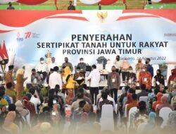 Awal Tahun 2023, Kabupaten Sidoarjo Menjadi Kabupaten PTSL Lengkap