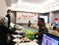 HUT Ke-77 Kemerdekaan RI, Personel Kodim 0815/Mojokerto Donorkan Darah