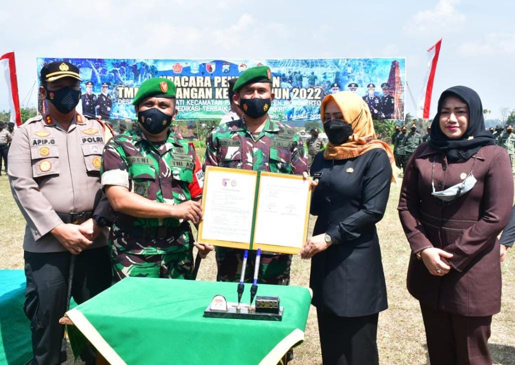 TMMD Imbangan Ke-114 Tahun 2022 Resmi Berakhir, Ini Harapan Dandim Mojokerto