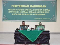Pertemuan Akbar Ajang Silahturahmi Persit KCK Cabang XXX Kodim 0815/Mojokerto