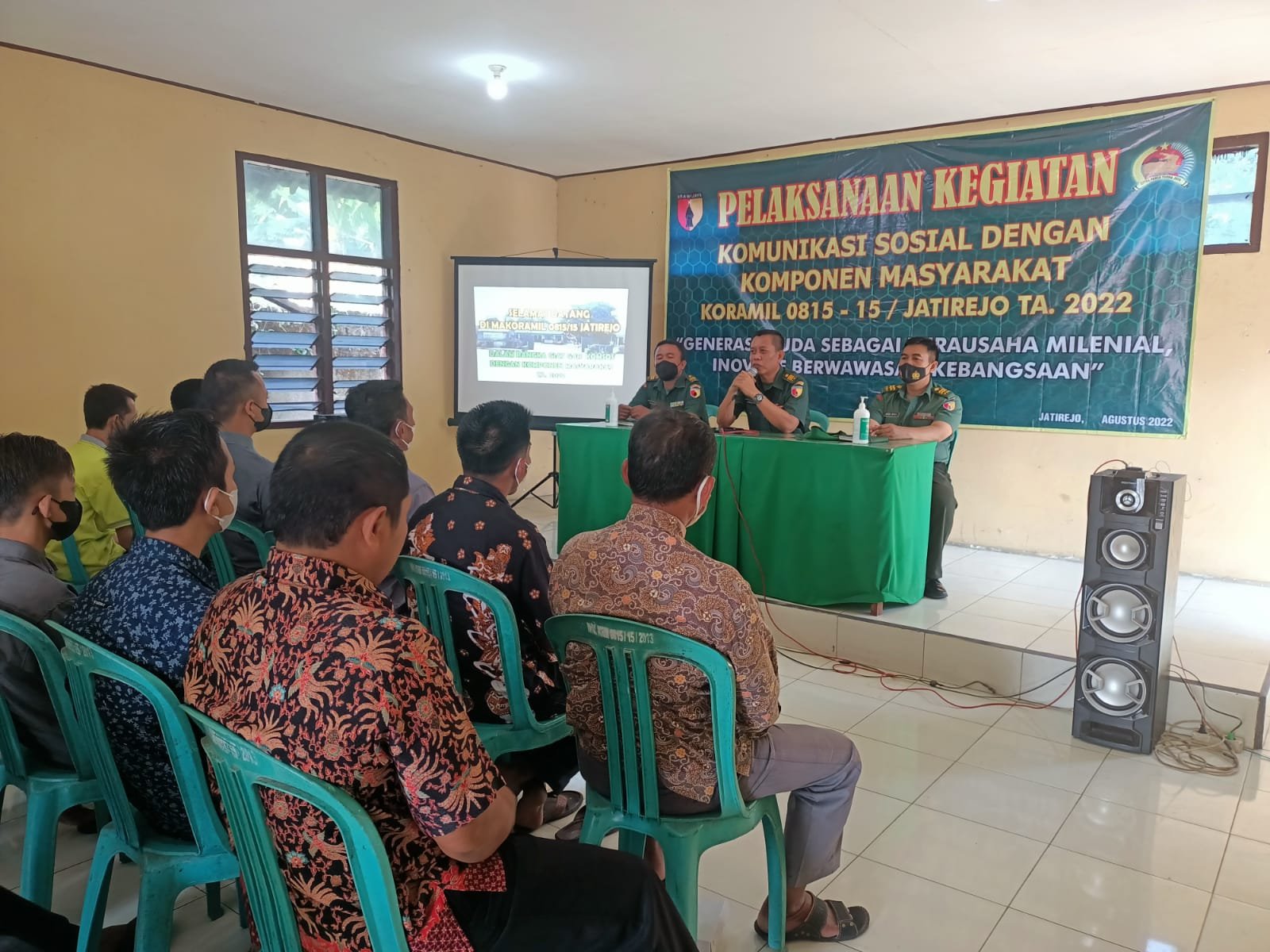 Koramil Jatirejo Gelar Komsos, Support Kewirausahaan Hingga Edukasi Sosial Media