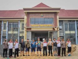 Kapolres Pringsewu Cek Progres Pembangunan Kantor Mapolres Pringsewu