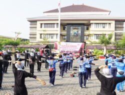 Srikandi Bhayangkara Delta Olahraga Bersama dan Lomba Ceria