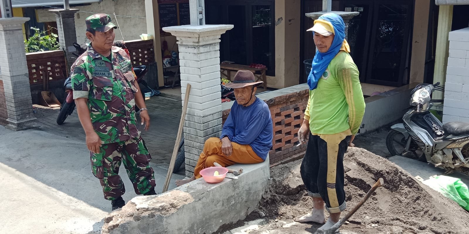 Warga Bendunganjati Ucapkan Terima Kasih Kepada Satgas TMMD 114 Mojokerto