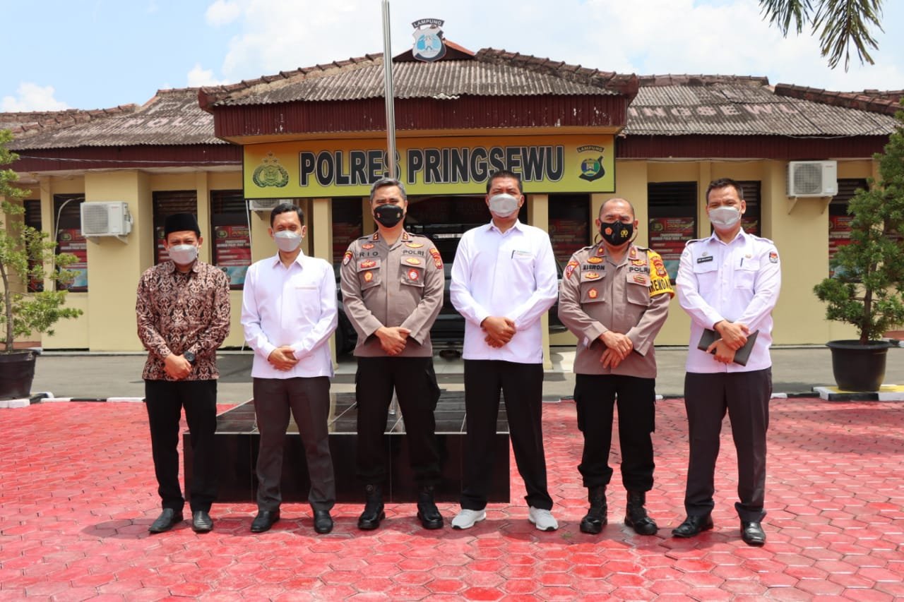 Audiensi dengan KPU, Kapolres Pringsewu Komitmen Amankan seluruh tahapan Pemilu 2024