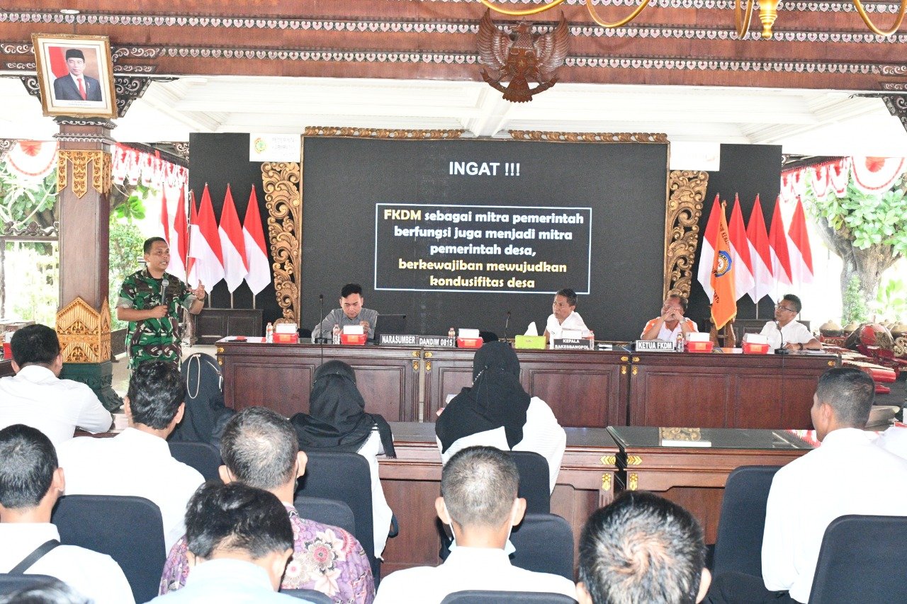 Dandim 0815/Mojokerto Ajak FKDM Wujudkan Kondusifitas Wilayah