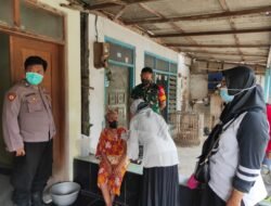 Babinsa Sumberjati Bersama Nakes Lakukan Penelusuran Kontak Erat