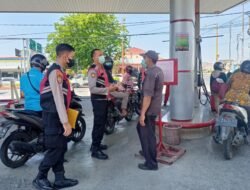 Antisipasi Kenaikan BBM, Polresta Mojokerto Tingkatkan Patroli Rutin dan Sosialisasi di SPBU