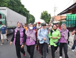 Lepas Jalan Sehat Warga Tanggulangin, Pesan Bupati Sidoarjo Tetap Guyub, Rukun dan Kompak