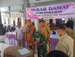 Kodim 0815/Mojokerto Kawal Tahapan Pilkades Serentak