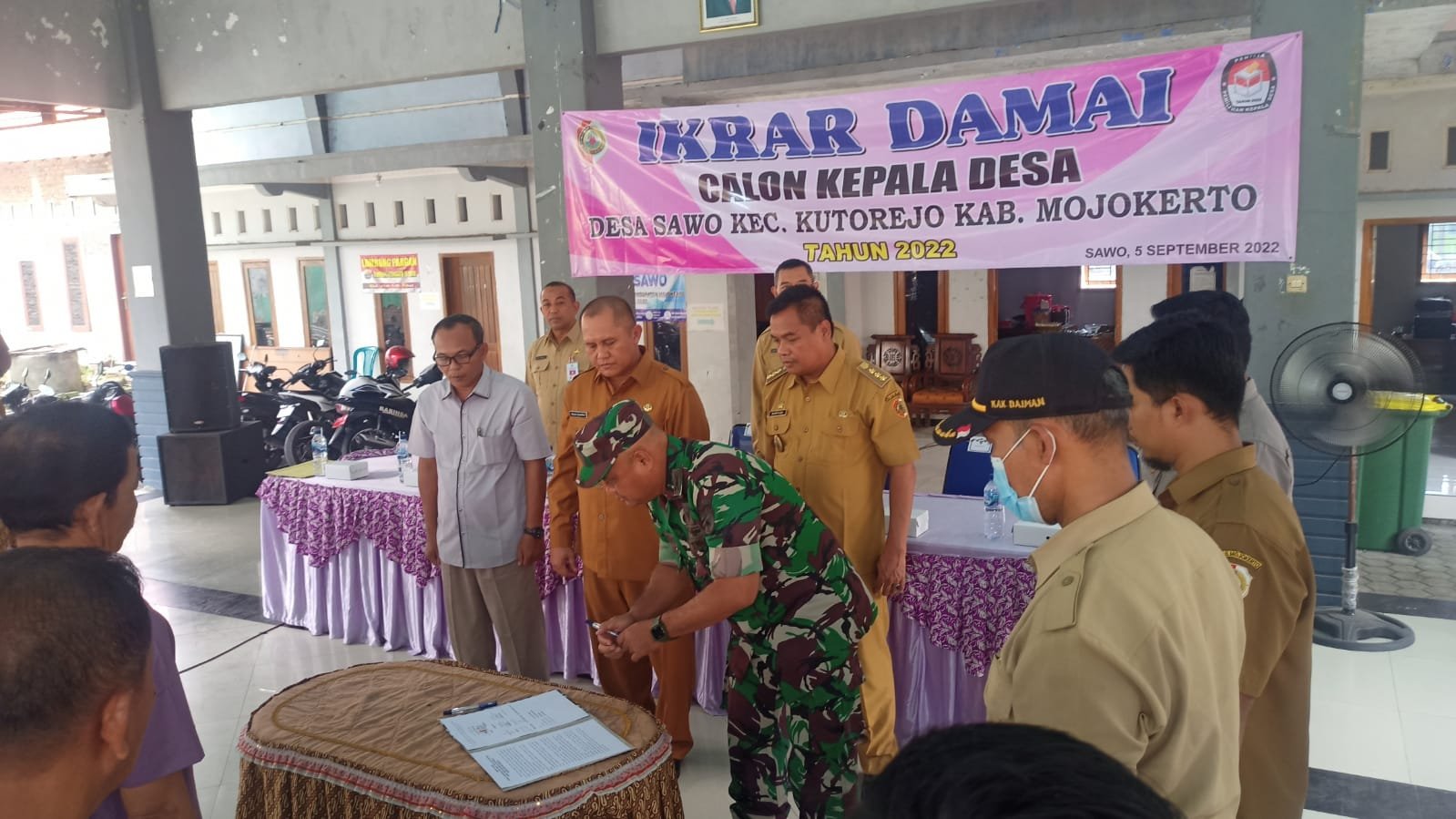 Kodim 0815/Mojokerto Kawal Tahapan Pilkades Serentak