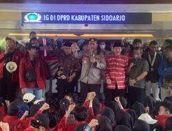 Demo Tolak Kenaikan Harga BBM di Sidoarjo Berlangsung Aman dan Kondusif