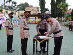 Kapolres Tanggamus Pimpin Upacara Pengukuhan Kabag Ops dan Kasiwas