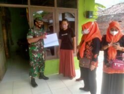 Babinsa Koramil Pungging Dampingi UPT Puskesmas Watukenongo Verifikasi Desa ODF