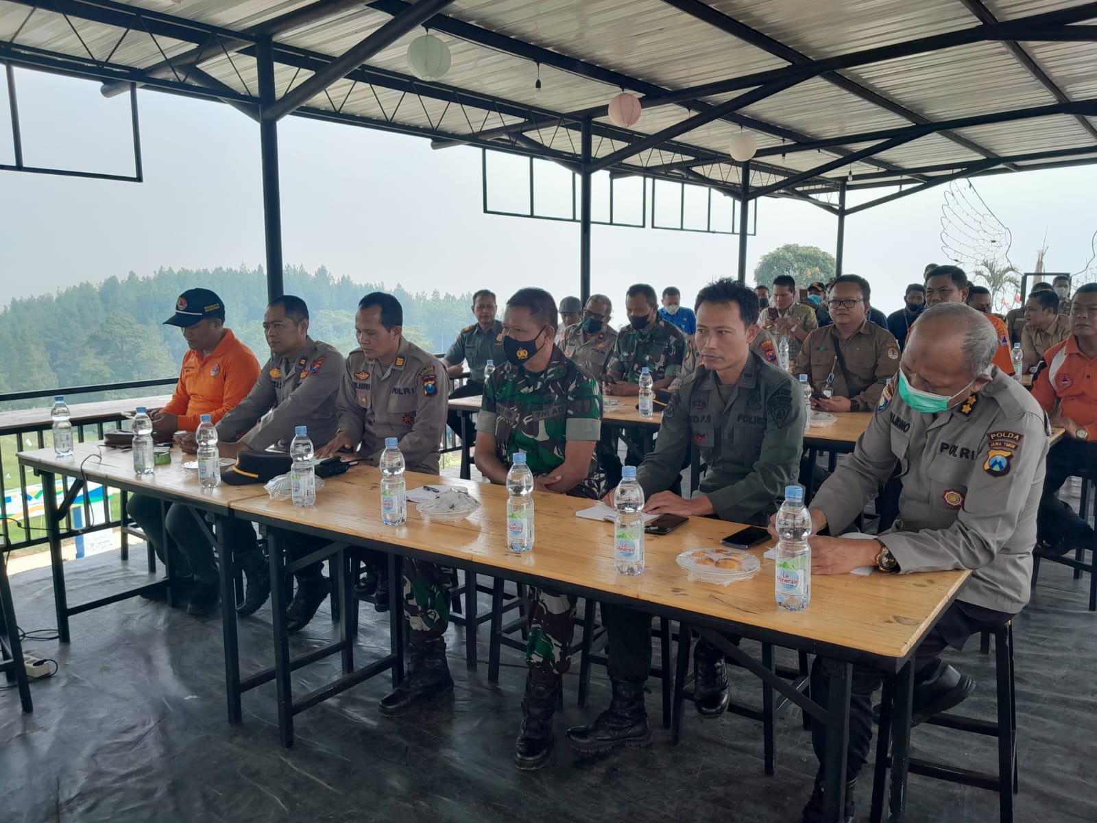 Kodim 0815/Mojokerto Bersama BPBD - Stakeholder Siap Kendalikan & Tangani Karhutla