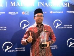 Sukses Kelola Potensi Daerah, Bupati Gus Muhdlor raih Best Leadership Based on Potential Area Development