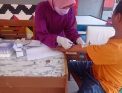 Rutan Kota Agung Bersama Puskesmas Kota Agung Sosialisasi dan Tes HIV Hepatitis untuk 299 WBP