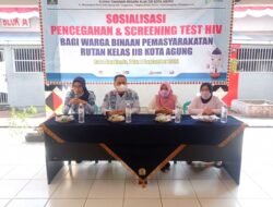 Rutan Kota Agung Bersama Puskesmas Kota Agung Sosialisasi dan Tes HIV Hepatitis untuk 299 WBP