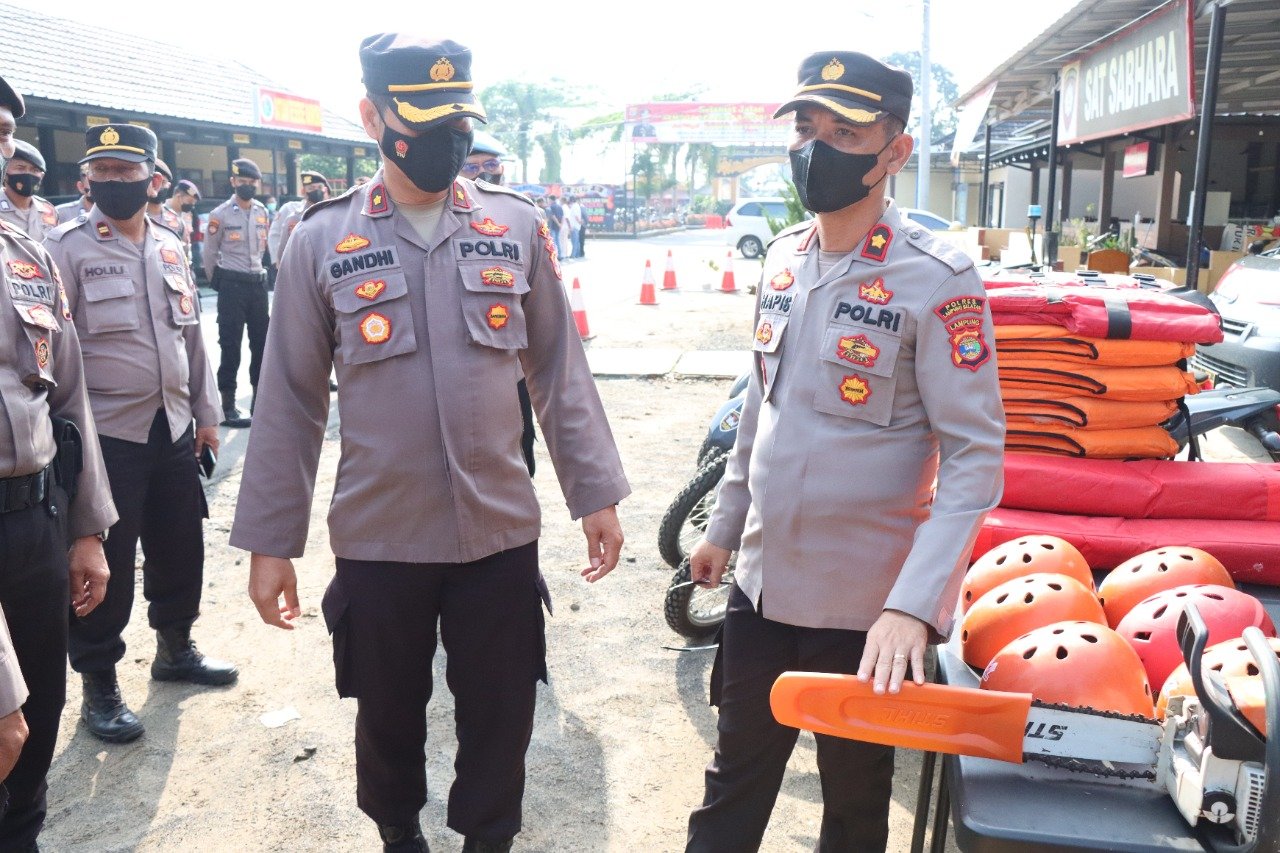 Waka Polres Lampung Timur Cek Randis dan Peralatan Sar Sat Sabhara