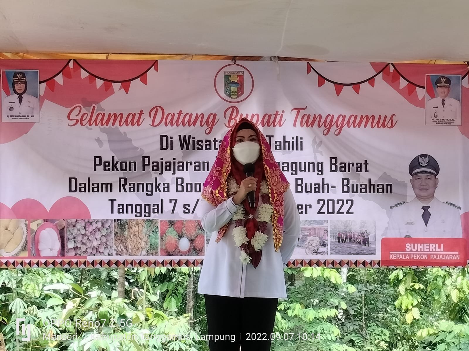 Bupati Tanggamus Hadiri Pembukaan Agro Wisata Buah-buahan Way Tahili